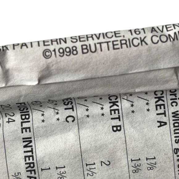 BUTTERICK | Vintage 1998 Girl's Winter DIY Sewing Pattern | Size 12-14-16 - Picture 5 of 6